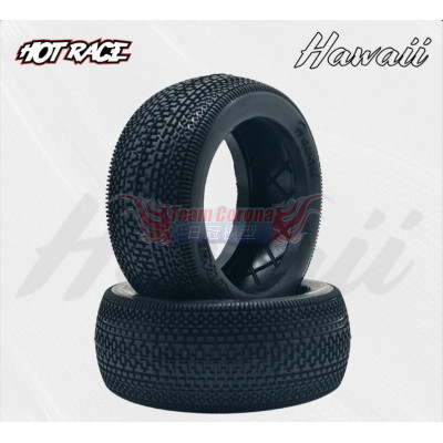 Hotrace Hawaii SuperSoft 1/8 Buggy Preglued White rim #001-0913